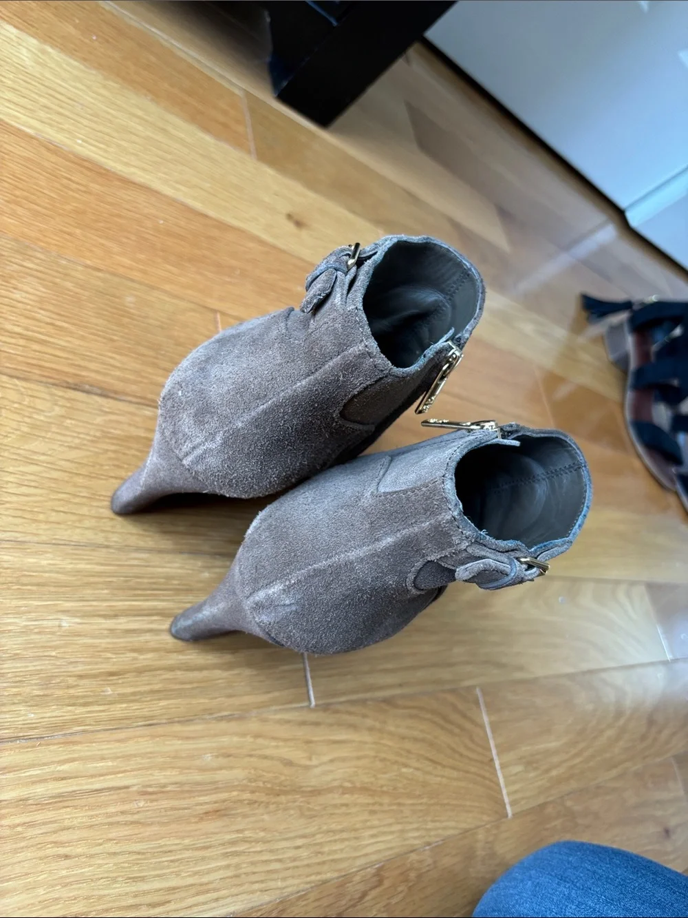 Authentic Tory Burch wedge booties
